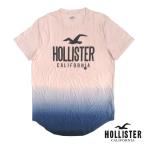 HOLLISTER ホリスター メンズ Tシャツ グラデーション LOGO ピンク ネイビー インポート ブランド ファッション アメカジ サーフ スタイル 正規 商品 136
