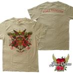 Paco Chicano パコ チカーノ メンズ 半袖 Tシャツ ROSE カーキ セレブ 正規 ブランド Ed Hardy エドハーディー クリスチャンオードジェー SMET スメット