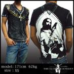 THE SAINTS SINPHONY セインツシンフォニー Vネック Ｔシャツ メンズ TRES CALAVERAS セイントシンフォニー 半袖 シャツ LAセレブ ハリウッド