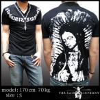 THE SAINTS SINPHONY セインツシンフォニー Vネック Ｔシャツ メンズ MARY JANE セイントシンフォニー 半袖 シャツ LAセレブ ハリウッド