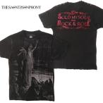 THE SAINTS SINPHONY セインツシンフォニー メンズ Ｔシャツ SABBATH ブラック ダメージ スタッズ セイントシンフォニー 半袖 シャツ LAセレブ ハリウッド