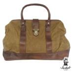 SANDAST Los Angeles サンダスト ロサンゼルス キャンバス レザー バッグ STEFAN BROWN KHAKI レザーバッグ セレブ ブランド セレカジ ファッション