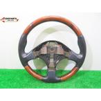 ショッピング送料込 【即決】★送料込★ コペン L880K 純正 ウッド コンビ ステアリング ハンドル 中古 13507