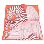 HERMES ( Hermes ) Calle 20 Zebra Pegasus orange шелк не использовался 