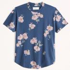 アバクロ / Abercrombie&Fitch メンズ ボタニカル Tシャツ ネイビー