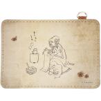 丁寧な暮らしをする餓鬼 レザーパスケース