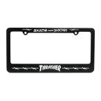 THRASHER LICENSE PLATE COVER Thrasher номерной знак покрытие BARBED WIRE LICENSE PLATE COVER(US план ) скейтборд скейтборд 
