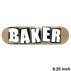 ショッピングBrand BAKER DECK ベイカー デッキ TEAM BRAND LOGO BROWN B2 8.25（DSM） スケートボード スケボー