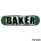 BAKER DECK ベイカー デッキ TEAM BRAND LOGO GREEN/BLACK 7.8（DSM） スケートボード スケボー