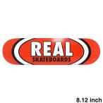 REAL DECK настоящий панель TEAM CLASSIC OVAL RED 8.12 скейтборд скейтборд 