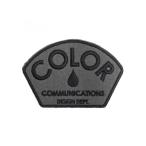 COLOR COMMUNICATIONS PATCH カラーコミュニケーションズ ワッペン DESIGN DEPT BLACK/GREY スケートボード スケボー