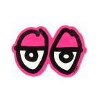 KROOKED STICKERkru Kid стикер EYES DIECUT MEDIUM PINK скейтборд скейтборд 