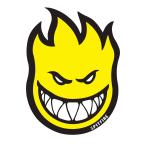 SPITFIRE STICKERspito fire - стикер FIREBALL LARGE YELLOW скейтборд скейтборд 