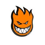 SPITFIRE STICKERspito fire - стикер FIREBALL SMALL ORANGE скейтборд скейтборд 