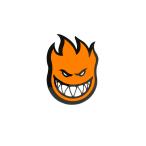 SPITFIRE STICKERspito fire - стикер FIREBALL MINI ORANGE скейтборд скейтборд 
