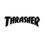 THRASHER STICKER Thrasher стикер DIE CUT LOGO BLACK(US план ) скейтборд скейтборд 