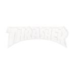 THRASHER STICKER Thrasher стикер DIE CUT LOGO WHITE(US план ) скейтборд скейтборд 