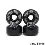 CALIFORNIA STREET WHEEL California Street soft Wheel ( Cruiser ) STREET STREAMER CLEAR(78A) чёрный прозрачный 54mm скейтборд скейтборд 