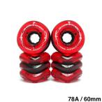SHARK WHEEL Shark Wheel soft Wheel ( Cruiser ) CALIFORNIA ROLL(78A)YOJANY PEREZ TRANSPARENT RED 60mm скейтборд скейтборд 