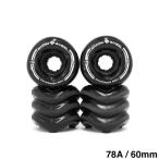 SHARK WHEEL Shark Wheel soft Wheel ( Cruiser ) CALIFORNIA ROLL LINE LOGO(78A)BLACK 60mm скейтборд скейтборд 