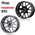 18インチ 5H112 7.5J 7.5J+50 5穴 ホイール 【1本単品 新品】 MattBlack&Machining VIGOROSO N765 送料無料 アドヴァンティレーシング