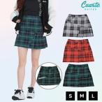  юбка плиссировать наклонный переключатель в клетку женский k Alto united Golf одежда outlet 22FW