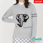 【公式】 ゴルフ ニット 20FW クアルトユナイテッド アニマル さがら ワッペン 長袖