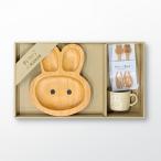 キッズプレートギフトセット ラビット プチママン 食器3点セット