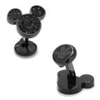 ディズニー ミッキー カフス カフスボタン ミッキーマウス ステンレス ブラック クリスタル Disney カフリンクス