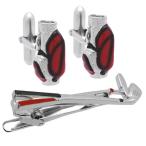 Yahoo! Yahoo!ショッピング(ヤフー ショッピング)SWANK スワンク カフス ネクタイピン セット ゴルフ ゴルフバック レッド カフスボタン カフリンクス タイバー タイクリップ