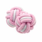 ガムカフス ゴムカフス 組紐 組み紐 カフス カフスボタン カフリンクス ライトピンク＆ホワイト