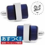 ショッピングカフス カフス カフスボタン シルバーラップ ネイビーブルー キャッツアイ カフリンクス Ox & Bull Trading Co オックスアンドブル