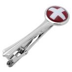 ネクタイピン タイバー スイス 国旗 タイクリップ タイピン