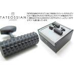 ブランド アクセサリー TATEOSSIAN タテオシアン ダイヤモンドギザシリンダーカフス（ガンメタル） カフスボタン カフリンクス 父の日