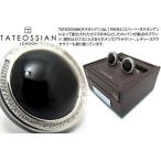 ブランド アクセサリー TATEOSSIAN タテオシアン シグニチャーラウンドシルバーカフス（オニキス）（ブランド カフリンクス） 父の日