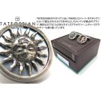 ブランド アクセサリー TATEOSSIAN タテオシアン サンアンドムーンシルバーカフス（黒蝶貝＆白蝶貝）（ブランド カフリンクス） 父の日