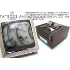 ブランド アクセサリー TATEOSSIAN タテオシアン オルソセラスフォッシルシルバーカフス（ロジウム） 世界限定40セット（ブランド カフリンクス） 父の日