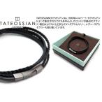 TATEOSSIAN タテオシアン レザーシルバーフェットゥチーネマルチブレスレット（ブラックロジウム&ブラック） （ブランド ブレスレット） 父の日