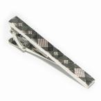 ネクタイピン　チェックデザインタイバー