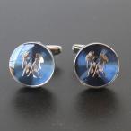 鎌倉カフス工房 双子座ラウンドカフスボタン・カフリンクス メンズ cf2010