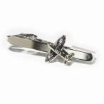 ネクタイピン　飛行機モチーフタイバー