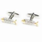 カフス　カフスボタン　フィッシュボーン