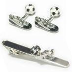 サッカーカフス　ネクタイピンセット2