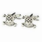 カフス　カフスボタン　ブラックスカル＆ボーン