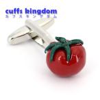 Yahoo! Yahoo!ショッピング(ヤフー ショッピング)トマト　カフスボタン　食品　野菜　赤色　立体　ユニーク　農業