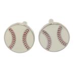  запонки запонки кнопка бейсбол Baseball мужской подарок запонки любитель 