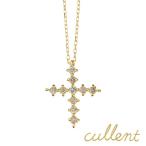 クロス ネックレス K18 18金 18k ゴールド ダイヤモンド ダイヤ レディース　 ダイヤモンドネックレス K18 star cross