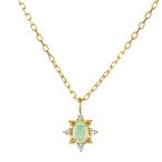 ネックレス K18 18金 18k オパール K18 オパール ネックレス destiny oval