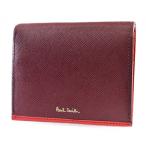 ポールスミス ミニ財布 財布 二つ折り レディース ブランド Paul Smith サフィアーノ 専用箱付 ワイン ボルドー 女性 婦人 本革 PWD934