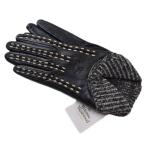 ヴィヴィアン ウエストウッド 手袋 レディース ブランド Vivienne Westwood ラムレザー ステッチ 20cm 21cm 黒  女性